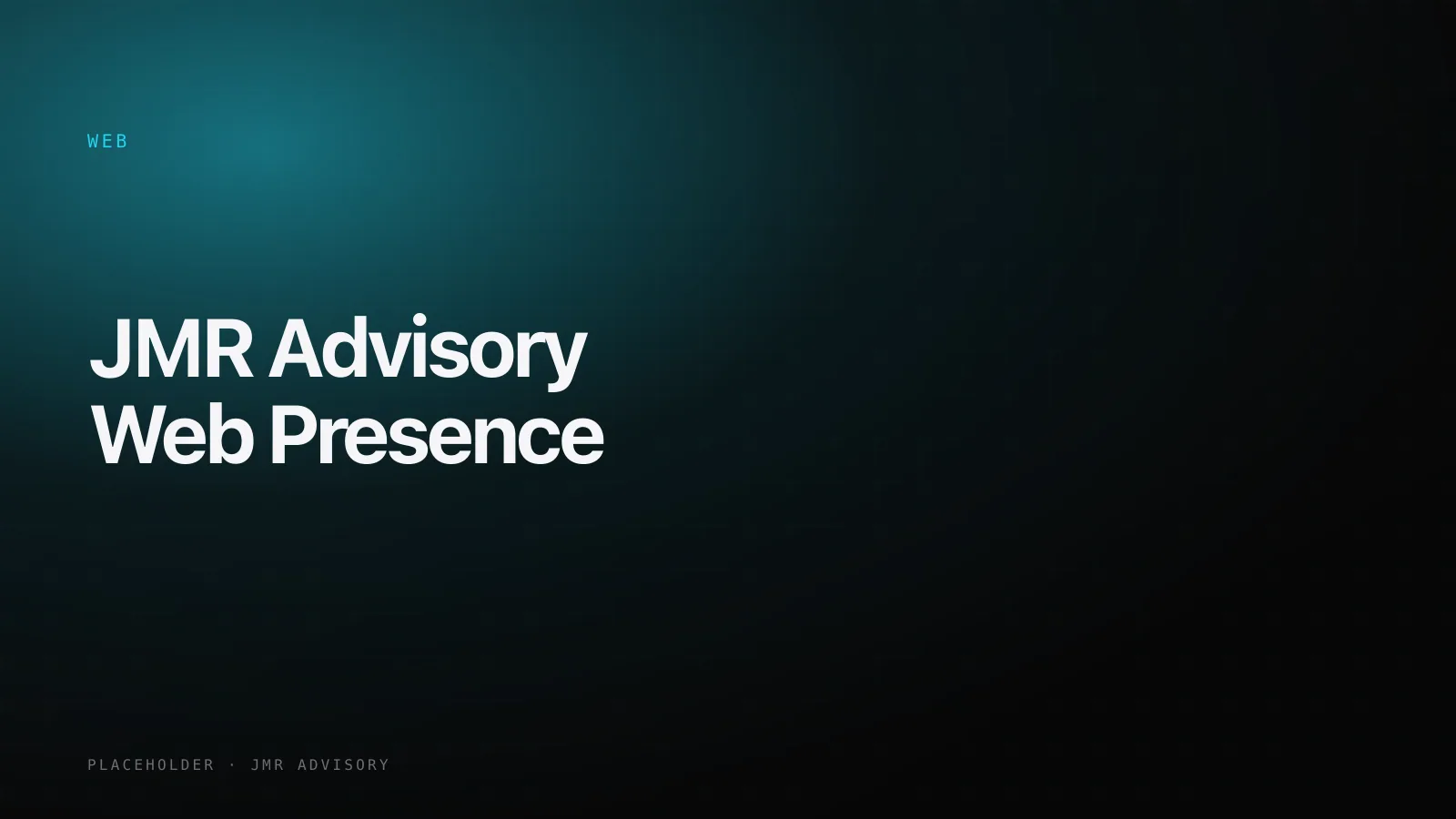 JMR Advisory — Web Presence